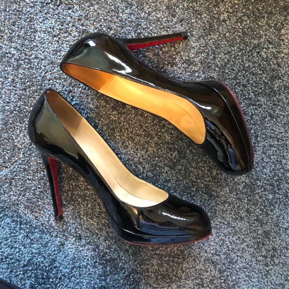New simple 120 mm louboutins in black - Picture 1 of 7